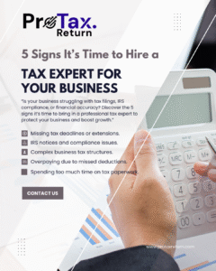 5 Signs It’s Time to Hire a Tax Expert for Your Business